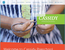 Tablet Screenshot of cassidypreschool.com